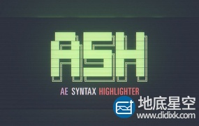 AE脚本:计算机黑客代码文本彩色显示 Aescripts ASH Syntax Highlighter v1.0.1b