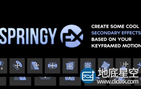 AE脚本:弹性运动图形学 Aescripts SPRINGY FX v1.0.1