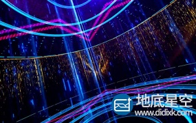 视频素材:VJ视频LED转动星光荧光粒子雨动态视频