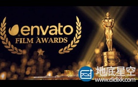 AE模板-奥斯卡颁奖典礼提名片头动画 Awards Logo