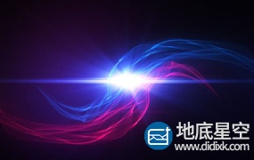 AE模板-唯美漂亮的红蓝粒子交汇logo展示演绎动画 The Flow Logo Reveal