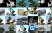3D模型：导弹车高射炮等军事武器合集