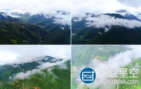视频素材:航拍大山云海4K视频