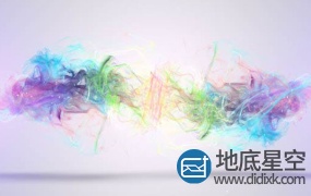 AE模板-流动旋转的彩虹粒子logo展示动画 Colors Of Twirls