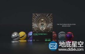 C4D预设:100组C4D Octane渲染器可编辑纹理贴图材质预设包