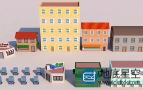 C4D教程:低多边形三维建筑建模材质 Skillshare – Low Poly Modeling in Cinema 4D – Modeling and Texturing 3D Buildings