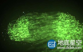 AE模板-扭曲的风暴粒子logo标志展示动画