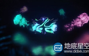 AE模板-抽象粒子虚幻Logo标志演绎动画