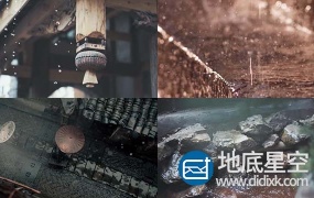 视频素材:实拍江南水乡雨天水墨风景
