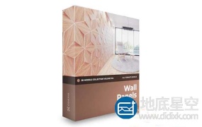 3D模型:墙壁墙板 CGAxis – Wall Panels 3D Models Collection – Volume 104