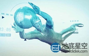 AE模板-未来高科技体育足球篮球比赛标志logo展示