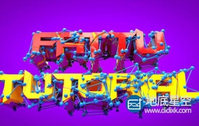 C4D教程:创建炫酷的色彩文字教程