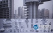 3D模型：未来科幻楼房建筑 Kitbash3D – Brutalist