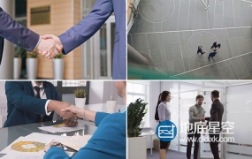 视频素材:实拍企业商务商业握手镜头