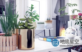 3D模型:30个室内盆栽植物合集