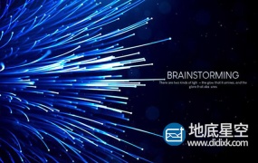 AE模板-科技感粒子光学励志文字片头动画