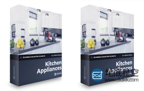 3D模型:厨房水壶烤箱微波炉咖啡机工具 CGAxis – Kitchen Appliances 3D Models Collection – Volume 116