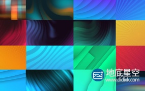 AE模板-时尚抽象的液体形状背景动画