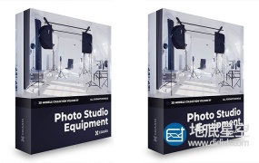 3D模型 :摄影棚灯光灯箱CGAxis – Photo Equipment 3D Models Collection – Volume 117