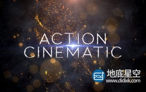 AE模板-震撼大气金色粒子爆炸史诗激烈流体演绎片头动画