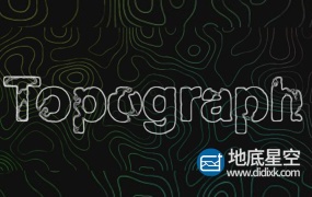 AE脚本:地图海拔等高线图形动画Aescripts Topograph v1.0 + 视频教程