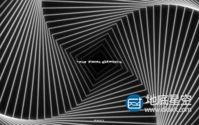 视频素材:69组创意VJ黑白图形时尚复古元素背景视频