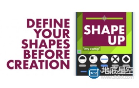 AE脚本:自定义生成图形层动画 Aescripts Shape Up v1.06 + 使用教程
