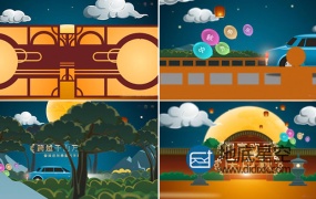 AE模板:中秋国潮MG动画中国风节日宣传片