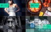 AE模板-玻璃质感的网格图片展示企业公司房地产视频宣传推广