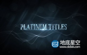 AE模板-大气豪华时尚颁奖典礼派对才艺表演婚礼文字白金粒子片头动画