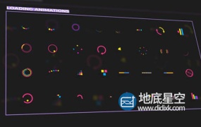 AE模板-动态图形设计元素动画