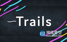 AE脚本:运动路径拖尾线条轨迹MG动画 Trails v1.02+使用教程