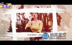 FCPX模板插件:画笔油漆水墨素描唯美相册动画 Epic Opener