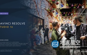 达芬奇调色软件Blackmagic Design DaVinci Resolve Studio 16.1.0.55 Win中文/英文破解版