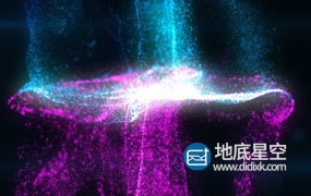 AE模板-多种颜色粒子碰撞logo标志展示片头动画