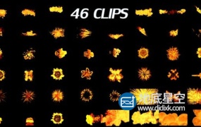 视频素材:46组火焰爆炸视频素材 Fire Pack