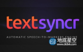AE脚本:文字字幕自动匹配音频脚本 textsyncr v1.6 + 使用教程