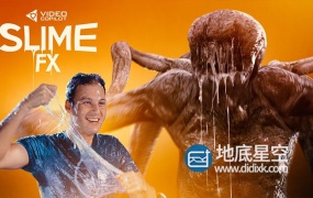 视频素材-史莱姆粘液分泌物特效制作2K视频AK大神素材 Videocopilot Slime FX PACK