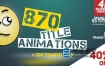 AE模板-870个时尚流行商务文字标题创意排版设计动画 870 Title Animations