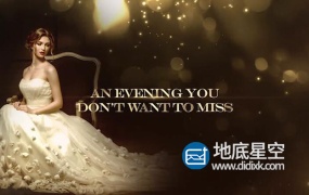AE模板-大气奢华金色粒子光斑大型现场晚会颁奖典礼活动视频宣传片包装