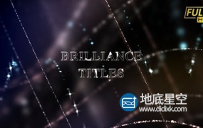 AE模板-高端闪亮粒子时尚优雅盛会颁奖典礼活动年会开场文字片头