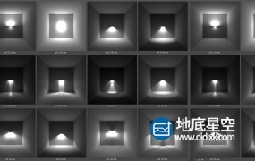 C4D预设- IES灯光预设(.lib4d,含有150个常用IES灯光  )Free IES Library for Cinema 4D