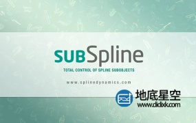 3DS MAX插件-样条线编辑控制插件 SubSpline v1.11 for 3ds Max 2012-2020