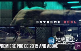 PR模板-时尚动感极限足球运动体育健身培训宣传视频开场片头Premiere模板