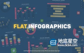 PR预设-MG平面设计图形地图信息图表动画饼图条可追踪呼出等专业图表预设