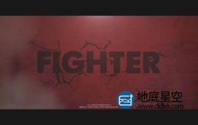 AE模板-震撼炫酷的电影预告宣传片头动画 Fighter