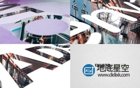 AE模板-时尚现代的3D空间LOGO遮罩照片典雅艺术宣传视频片头动画效果 Modern Logo Intro