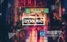 AE模板-时尚动感信号失真毛刺视差科幻现代视觉风格视频过渡开场预告片 Dynamic Glitch Opener