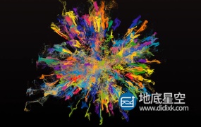 AE模板-抽象震撼的艺术五颜六色烟雾粉末爆炸灰尘能量流体冲击 Powder Explosion Logo Reveal