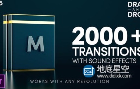 PR模板-2000多个3d过渡平移缩放转场RGB色彩分离漏光无缝转场过渡 Modern Transitions